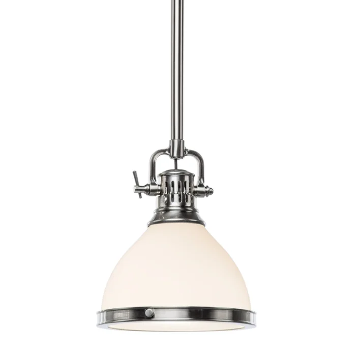 Randolph 1-Light Pendant in Satin Nickel 7L x 7W x 11H