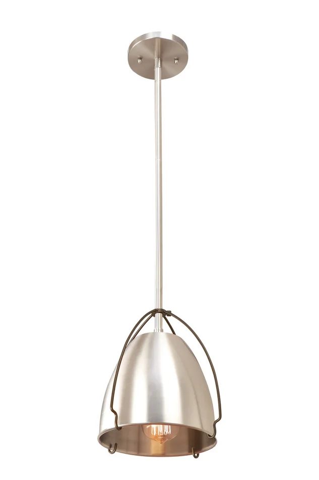 Rani LED Mini Pendant in Black Satin Nickel (405|653-1S-BSN-9-LED)