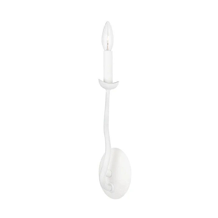 Reign One Light Wall Sconce in Gesso White (67|B1081-GSW)