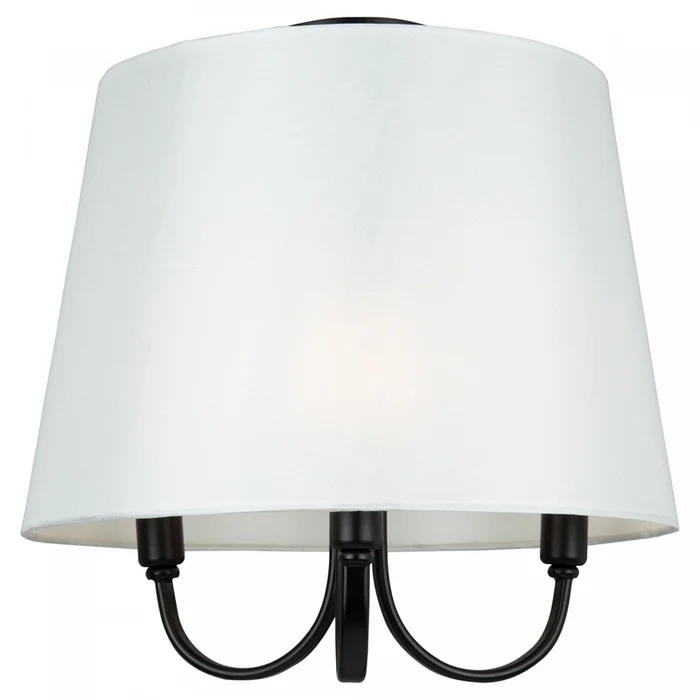 Rhythm 3-Light Semi-Flush Black Mount | Plafonnier semi-affleur Rhythm noir 3ampoules | D06H9VTL