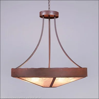 Ridgemont-Rustic Plain Rust Patina Seven Light Chandelier in Rust Patina (172|A42501AL-HR-02)