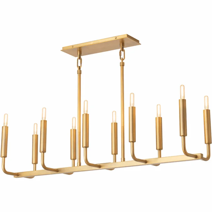 Robert Abbey 1409 Mavisten Edition Carbonia Modern Mavisten Brass Duex Kitchen Island Light