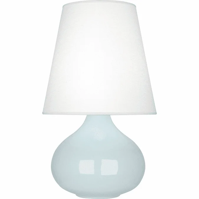Robert Abbey BB93 June Baby Blue Glazed Ceramic 24″ Side Table Lamp