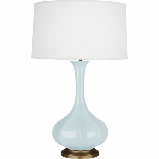 Robert Abbey BB994 Pike Baby Blue Glazed Ceramic 32″ Side Table Lamp