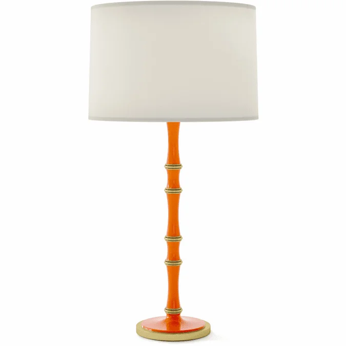 Robert Abbey PM71 Kane Modern Pumpkin with Modern Brass Table Top Lamp