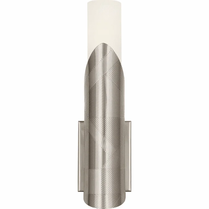 Robert Abbey S620 Michael Berman Brut Modern Polished Nickel Wall Light Sconce