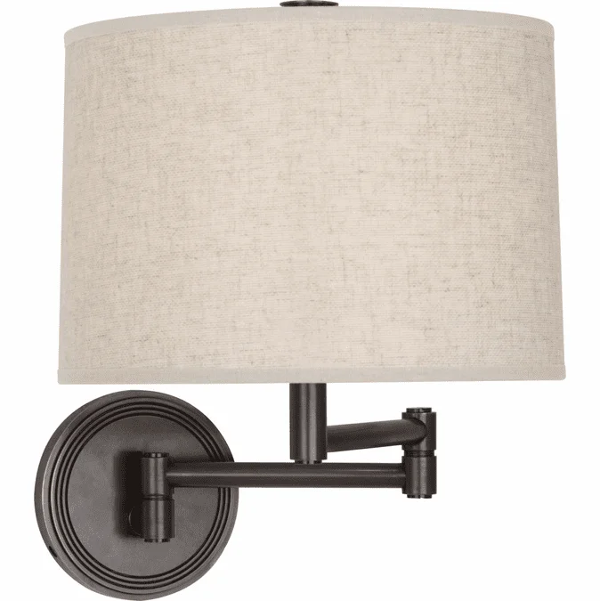Robert Abbey Z2824 Sofia Modern Deep Patina Bronze Wall Swing Arm Lamp