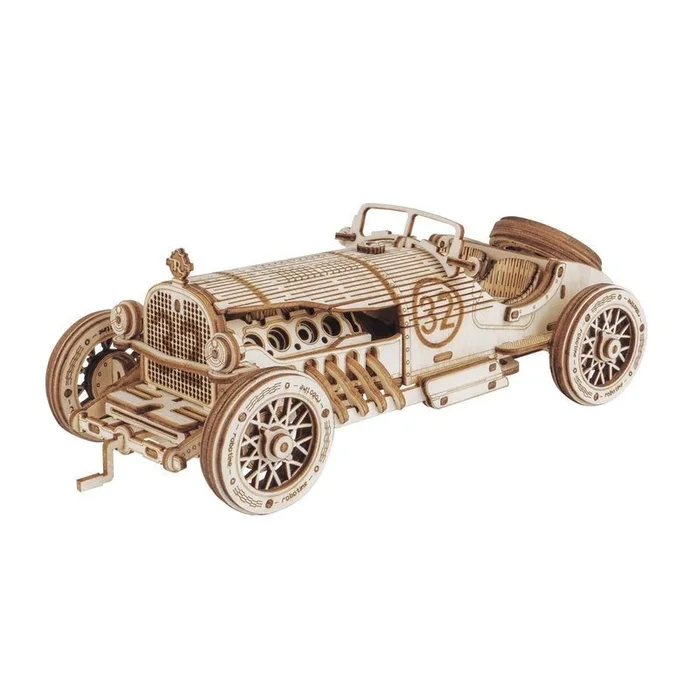ROKR Grand Prix Car Scale Wooden Model Kit (ROEMC401)