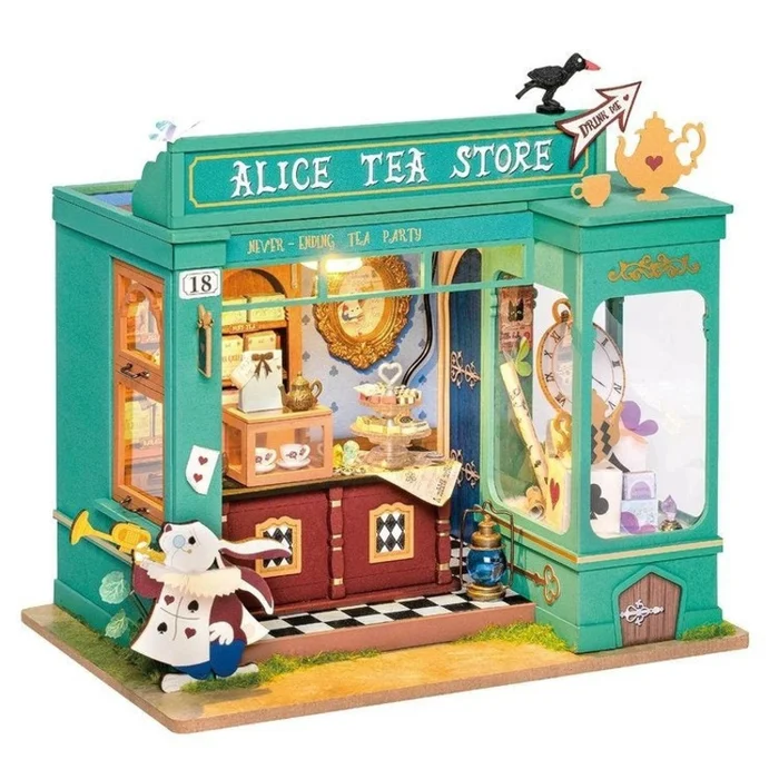 Rolife Alice’s Tea Store Miniature Wooden Model Kit (ROEDG156)