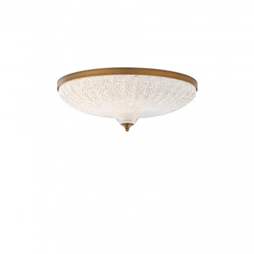 Roma 20IN LED 3000K/3500K/4000K 120V Flush Mount in Antique Nickel with Optic Crystal (168|S6020-704O)