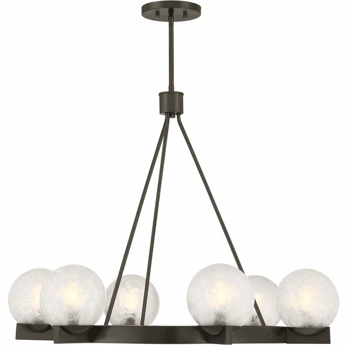 Savoy House 1-1014-6-15 Darien Contemporary Mediterranean Bronze Chandelier Light