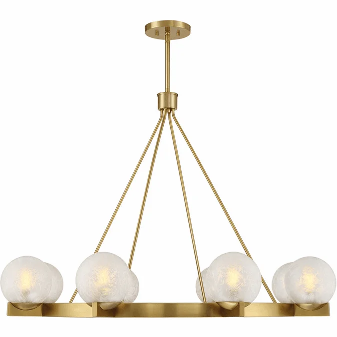 Savoy House 1-1015-8-322 Darien Contemporary Warm Brass Chandelier Lighting