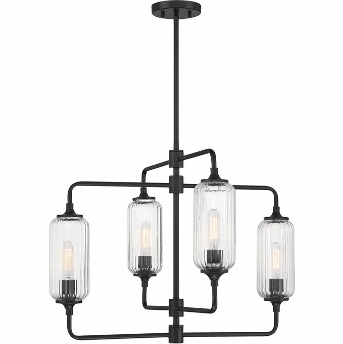 Savoy House 1-3025-4-89 Holton Contemporary Matte Black Chandelier Lighting
