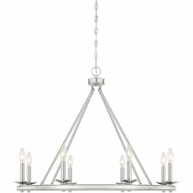 Savoy House 1-308-8-SN Middleton Satin Nickel 33″ Ceiling Chandelier