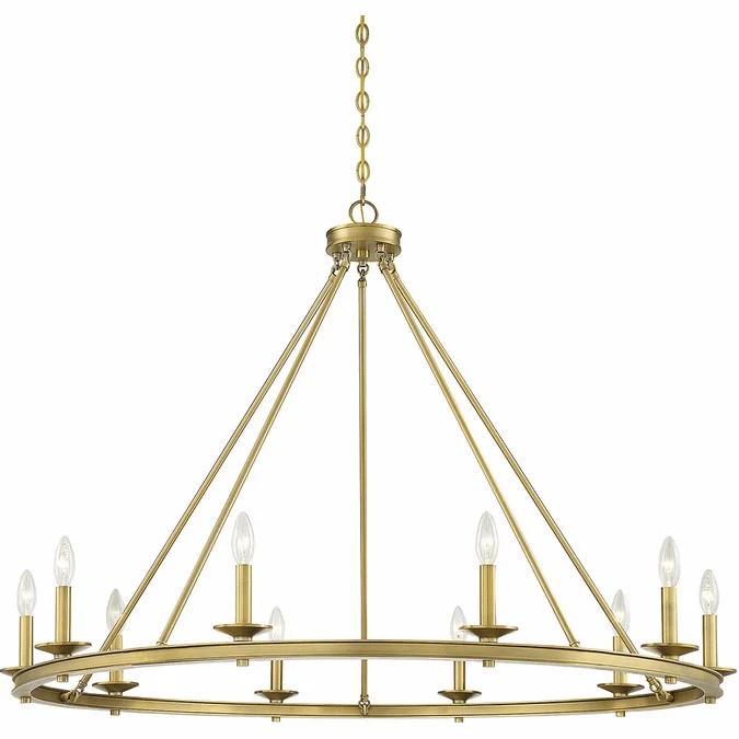 Savoy House 1-310-10-322 Middleton Warm Brass Chandelier Light