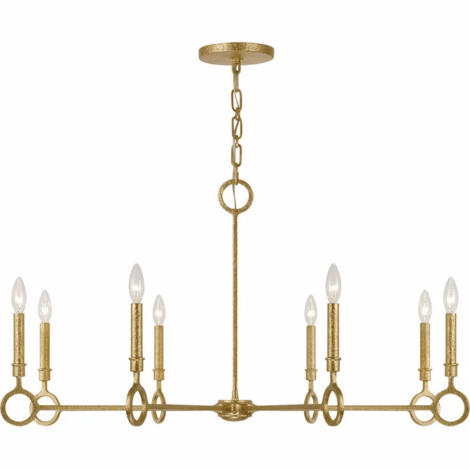 Savoy House 1-6847-8-93 Noah Modern Gold Armory Chandelier Lighting
