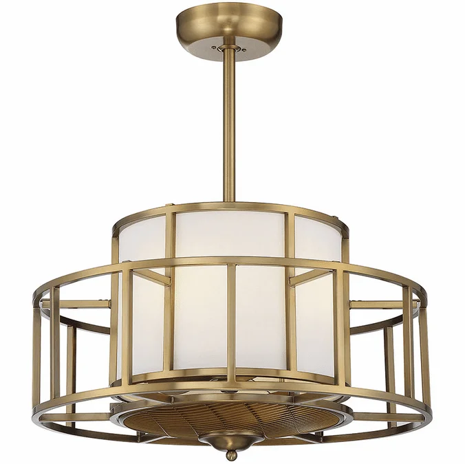 Savoy House 30-FD-126-322 Oslo Modern Warm Brass LED Ceiling Fan
