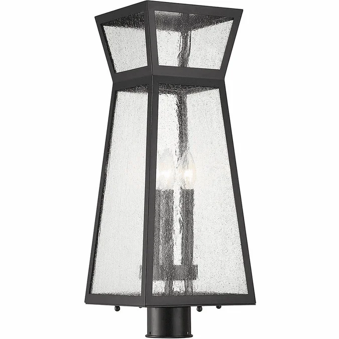 Savoy House 5-633-BK Millford Modern Matte Black 7″ Outdoor Lamp Post Light