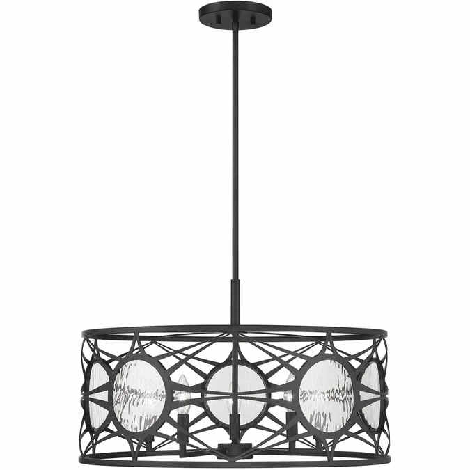 Savoy House 6-5065-5-89 Balfour Contemporary Matte Black Pendant Lamp