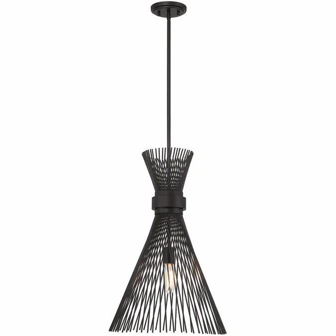 Savoy House 7-9602-1-89 Longfellow Modern Matte Black Lighting Pendant