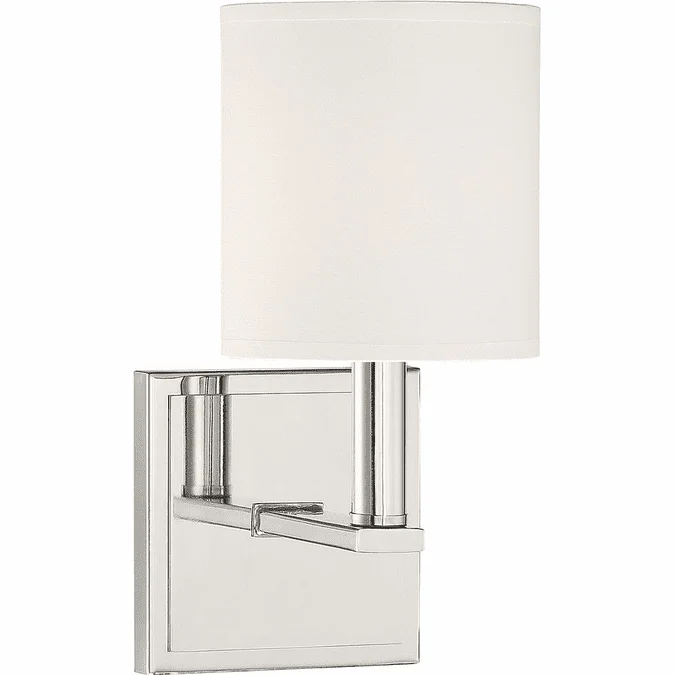 Savoy House 9-1200-1-109 Waverly Polished Nickel Wall Sconce