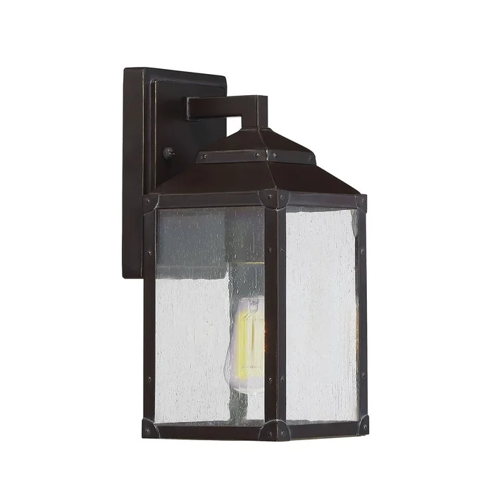 Savoy House Brennan Outdoor Wall Lantern – English Bronze w/ Gold – 5-340-213