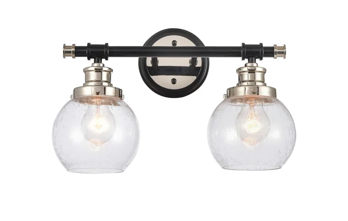 Saybrook LED Bath Vanity in Black Polished Nickel (405|340-2W-BPN-G3404-6-LED)