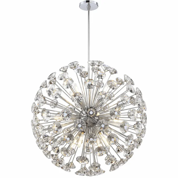 SDQ Lighting PD37516CH Contemporary Chrome Hanging Pendant Light