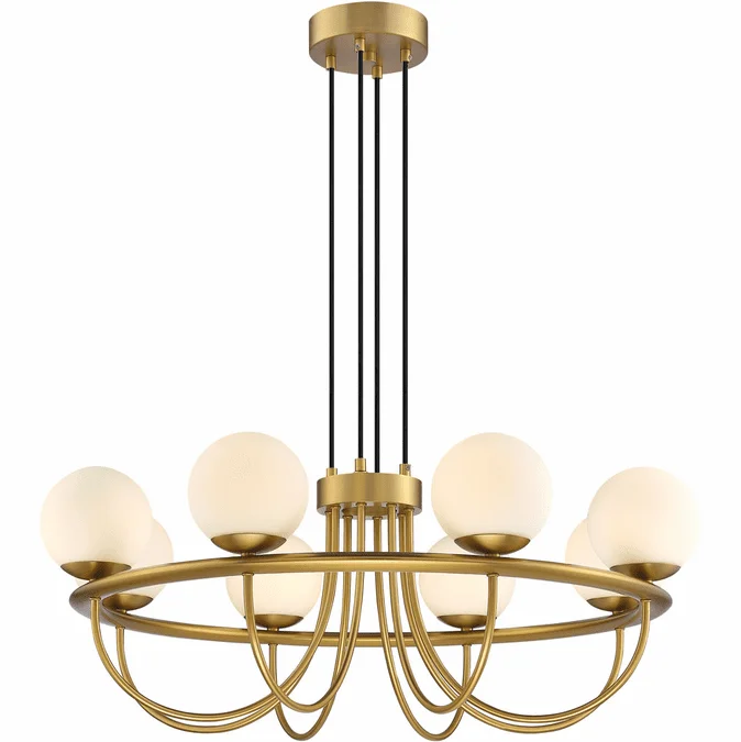 SDQ Lighting PD38808BG Modern Brushed Gold LED Chandelier Lighting