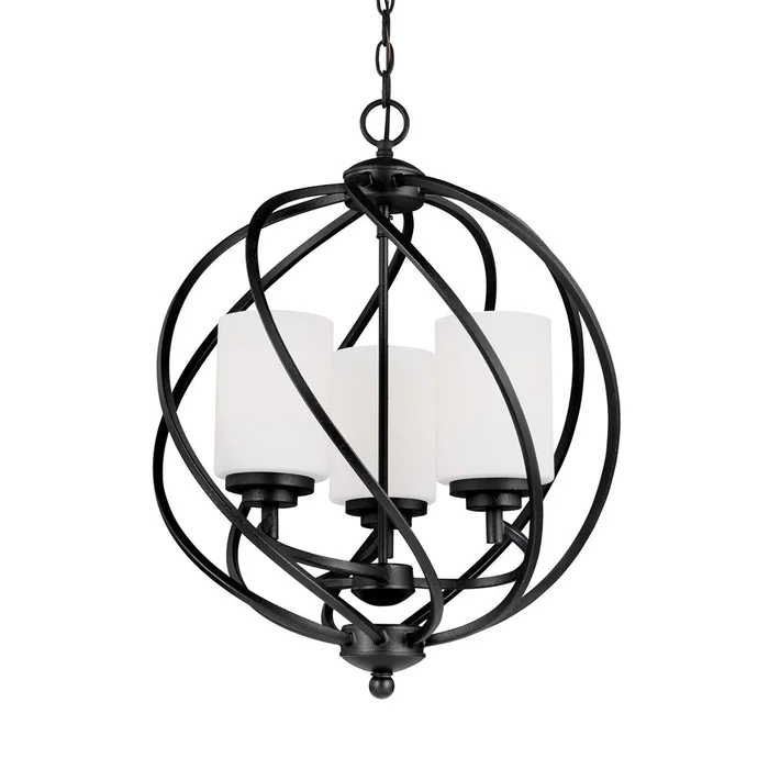 Sea Gull Goliad 3-LT Hall/Foyer Light – Blacksmith – 5125203EN3-839