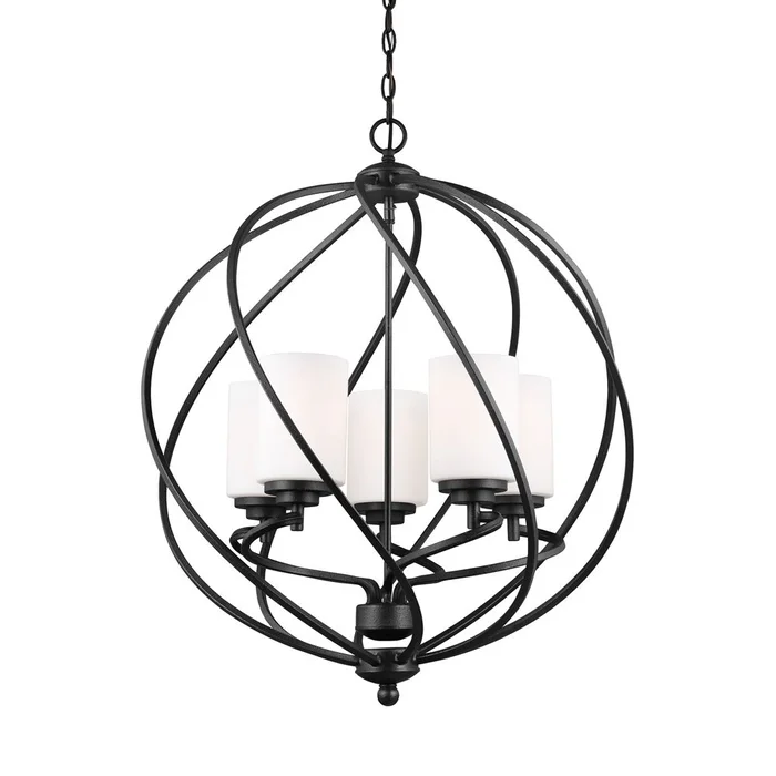 Sea Gull Goliad 5-LT Hall/Foyer Light – Blacksmith – 5125205-839