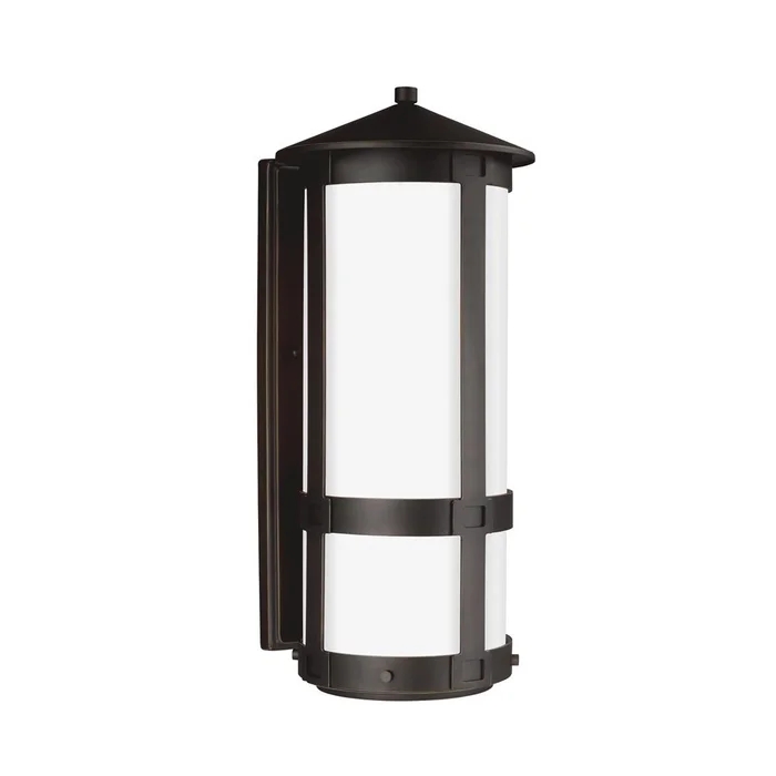 Sea Gull Groveton Large 1-LT Outdoor Wall Lantern – Antique Bronze – 8635901EN3-71