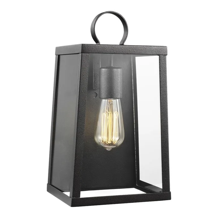 Sea Gull Marinus Medium 1-LT Outdoor Wall Lantern – Blacksmith – 8637101-839