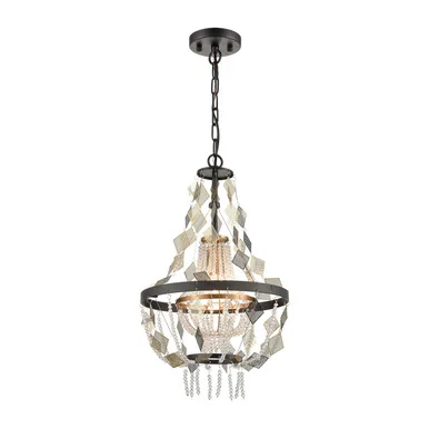 Selene One Light Chandelier in Matte Black (45|D4715)