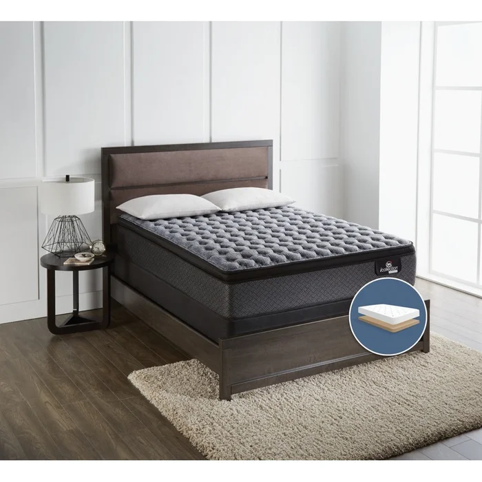 Serta iCollection Senna Firm Euro-Top Low-Profile Full Mattress Set|Ensemble matelas ferme Euro-plateau profil bas Senna iCollection de Serta pour lit double - Image 2