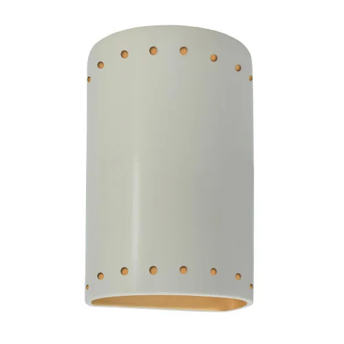 Small LED Cylinder w/ Perfs – Open Top & Bottom (254|CER-0995-MTGD-LED1-1000)