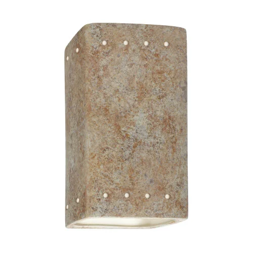 Small Rectangle w/ Perfs – Open Top & Bottom (254|CER-0925-NAVR)