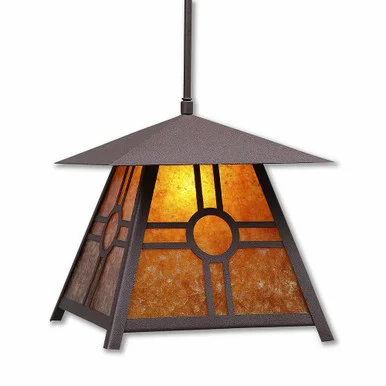 Smoky Mountain-Southview One Light Pendant in Rustic Brown (172|M23674AM-ST-27)