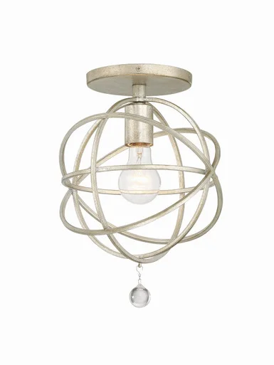 Solaris One Light Semi Flush Mount in Olde Silver (60|9220-OS_CEILING)