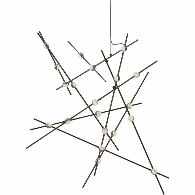 Sonneman 2152.33C Constellation Aquila Major Modern Espresso Black LED Lighting Chandelier