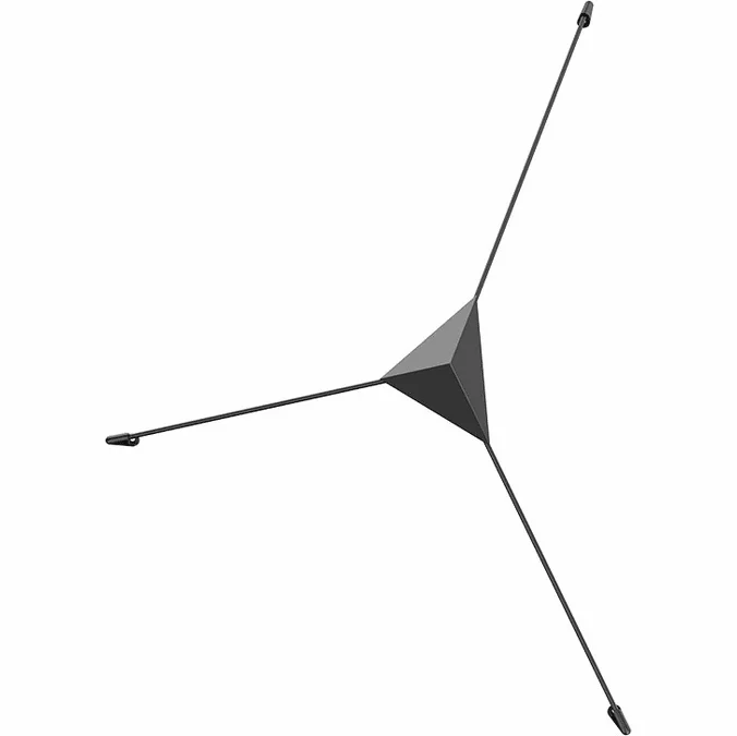 Sonneman 2181.25-S Abstract Contemporary Satin Black LED Lamp Sconce