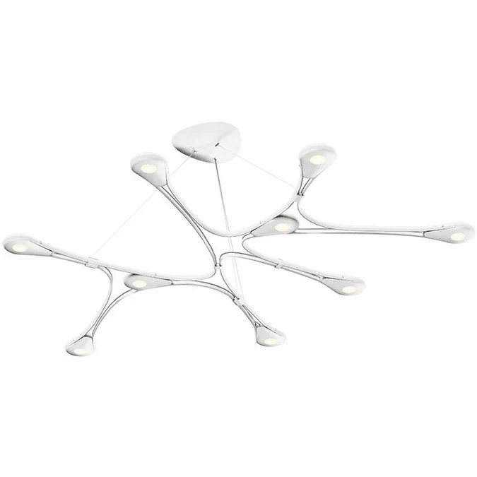 Sonneman 3274.03 Abstraction Contemporary Satin White LED Pendant Light Fixture