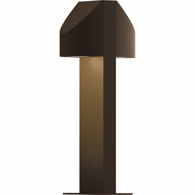 Sonneman 7315.72.WL Shear Modern Low Voltage Textured Bronze LED Exterior Bollard Landscape Light Fixture