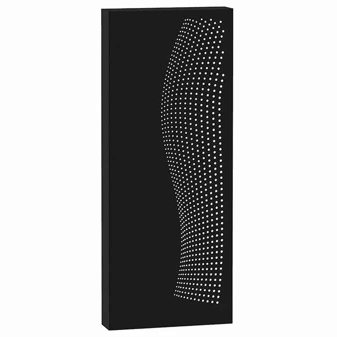 Sonneman 7458.97-WL Dotwave Modern Textured Black LED Exterior 15″ Wall Lighting Sconce