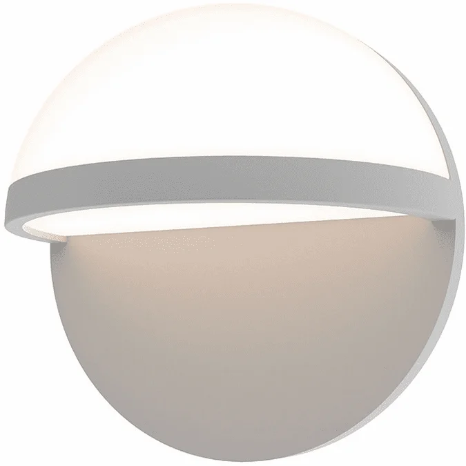 Sonneman 7473.74-WL Mezza Vetro Contemporary Textured Gray LED Exterior 8″ Wall Sconce Lighting