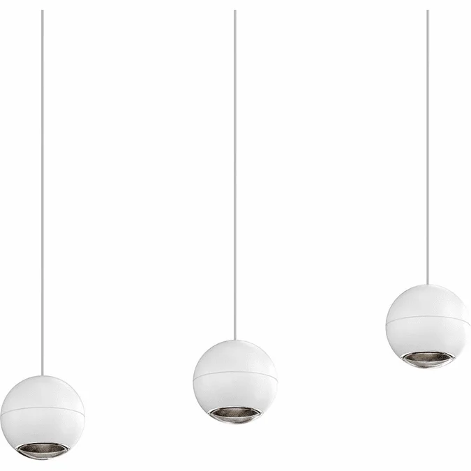 Sonneman 7506.98 Hemisphere Contemporary Textured White LED Multi Pendant Lighting