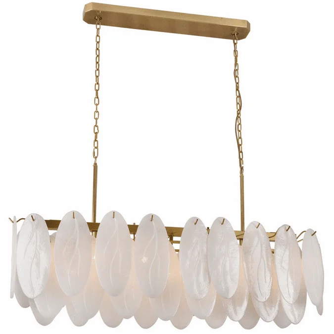 StarFire Crystal 2748BR Helsinki Brass Kitchen Island Light Fixture