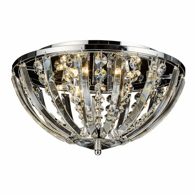StarFire Crystal 3309CH Empire Chrome 16″ Ceiling Light