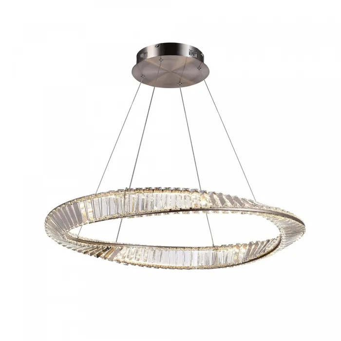 Stella 50 W LED Satin Nickel Pendant|Luminaire suspendu Stella nickel satin DEL de 50W|D06HAD64