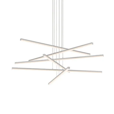Stix LED Pendant in Bright Satin Aluminum (69|2766.16)